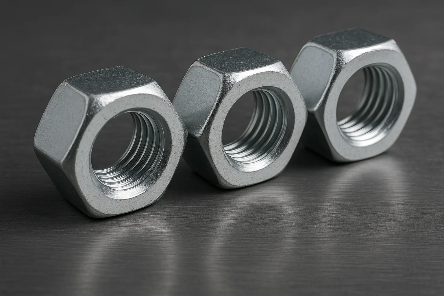 Finished cold forged nuts